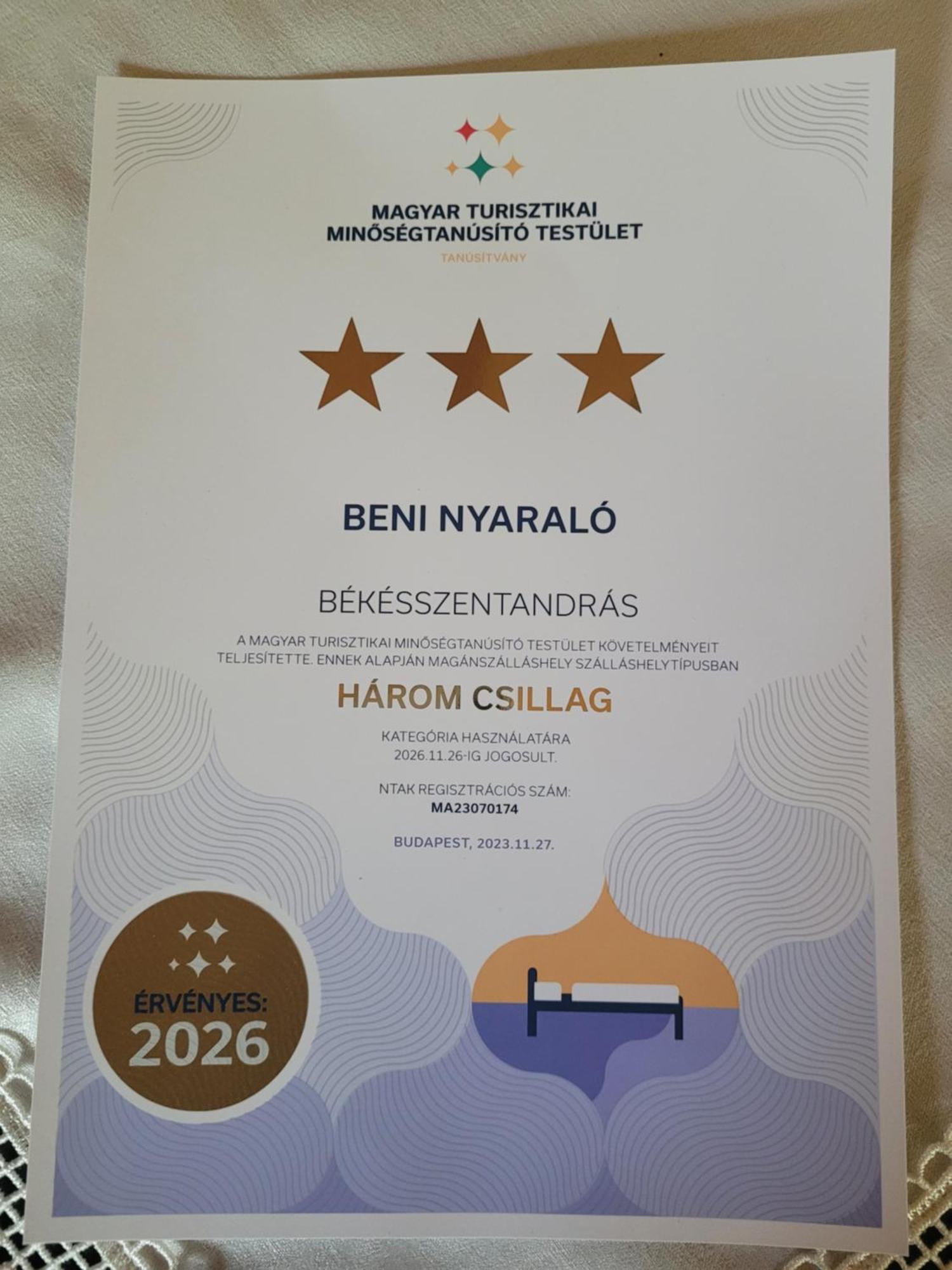 Beni Nyaralo Apartment Bekesszentandras Ngoại thất bức ảnh
